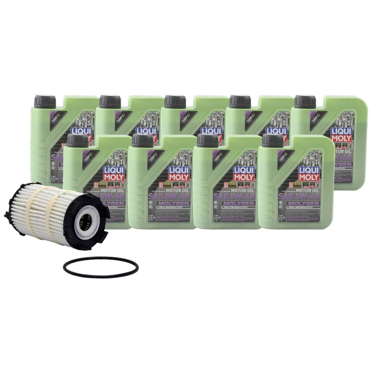 Liqui Moly Molygen 5W-40 Oil Change Kit for R8 A6 Quattro 2005-2023