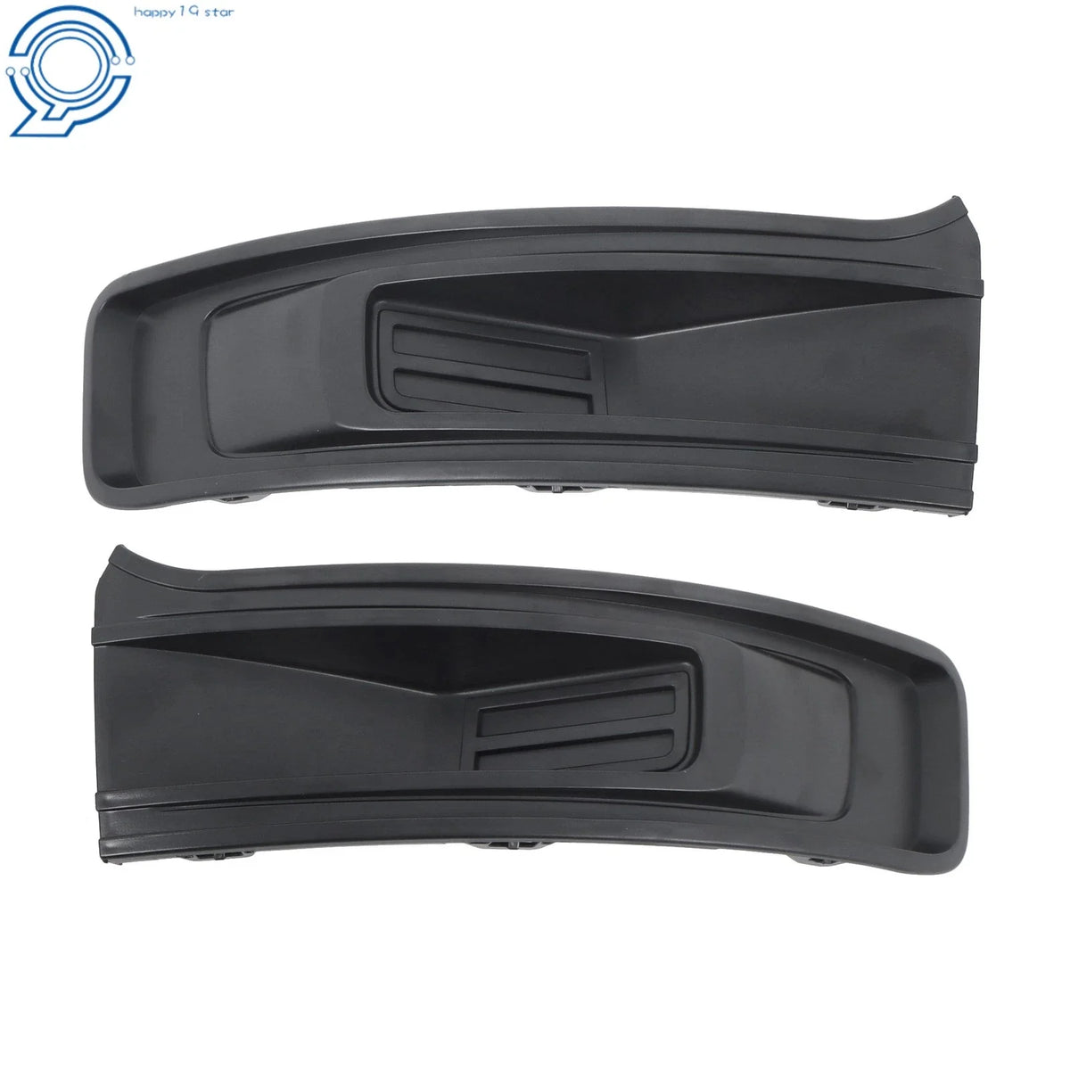 Set of 2 Front Fog Light Covers Matte Black for Ford Flex (2013–2019)