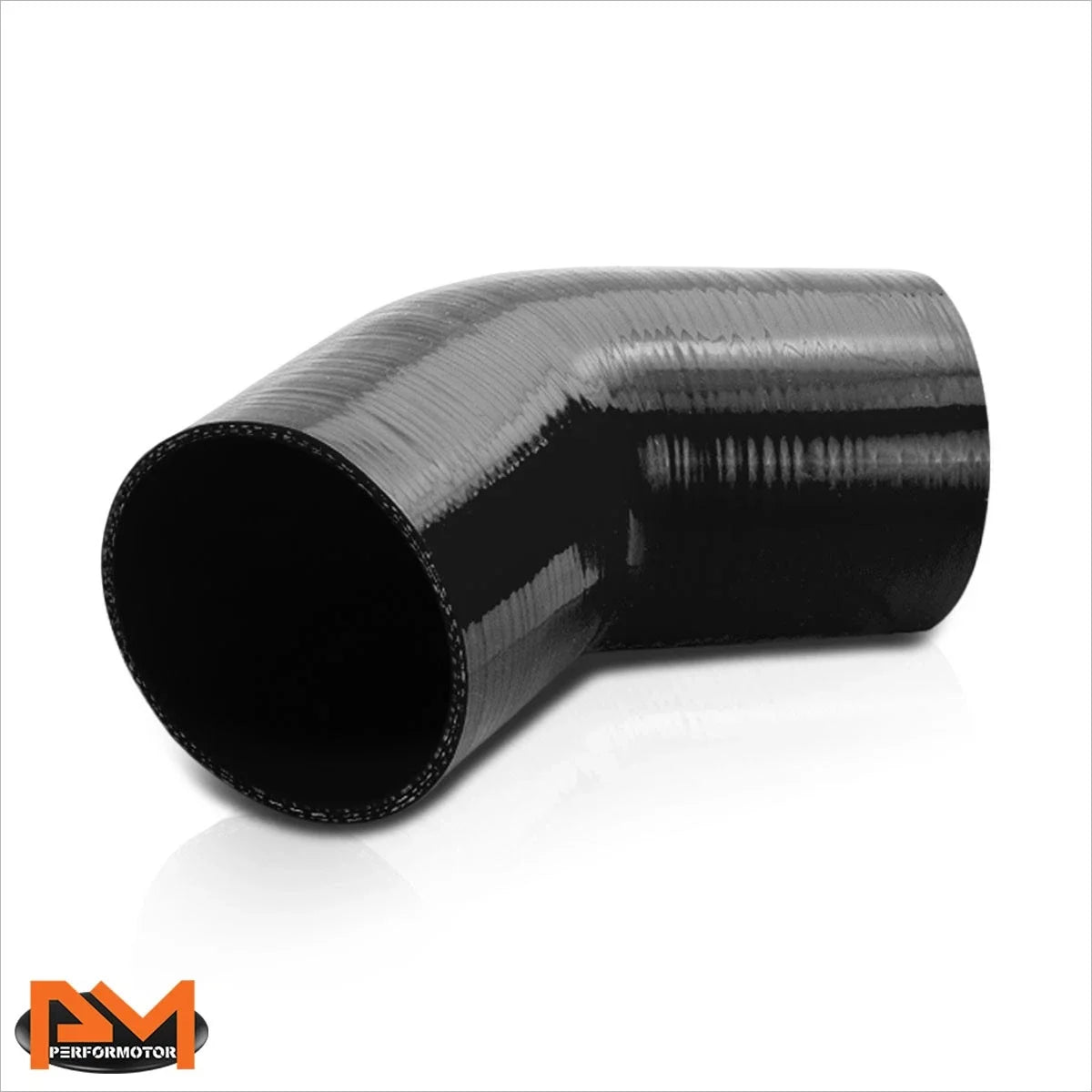 4" Elbow Coupler for Air Intake/Supercharger/Turbo (45) - 4-Ply Silicone Pipe Hose Black