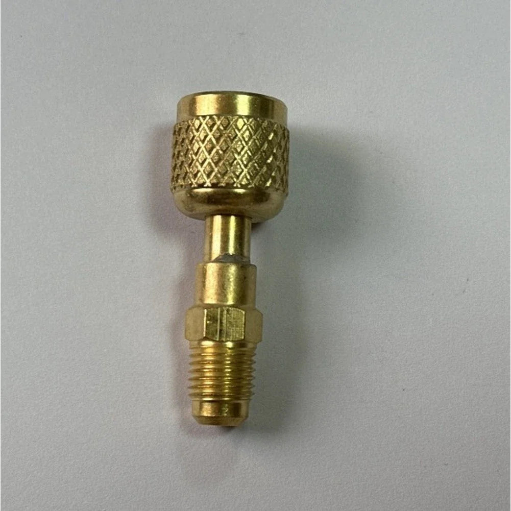 R32 Left Hand Thread 14 SAE LH Female to Male Adapter for R454B R32 Tank