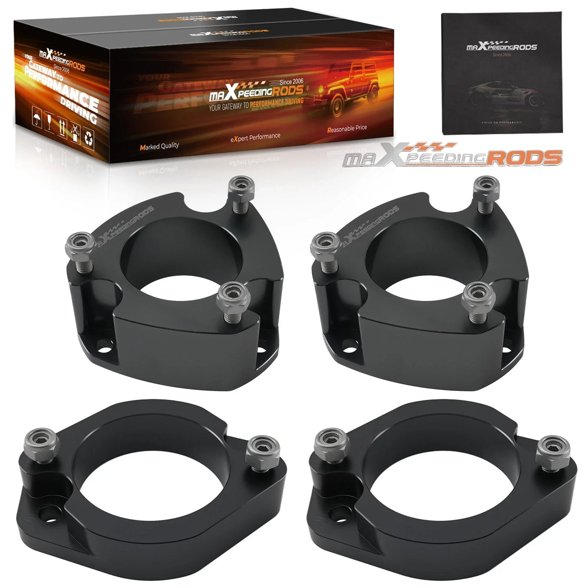 2" Strut Lift Spacer Kit for Honda Element (2003–2011) Front Rear