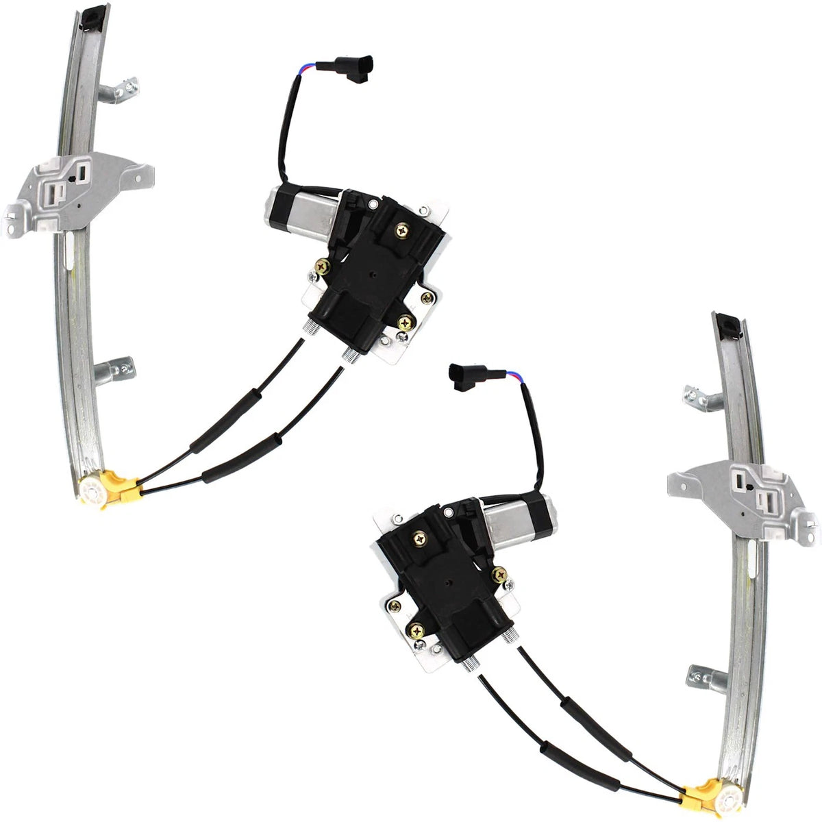 Set of 2 Power Window Regulators with Motor for Pontiac Grand Prix (1997–2003)