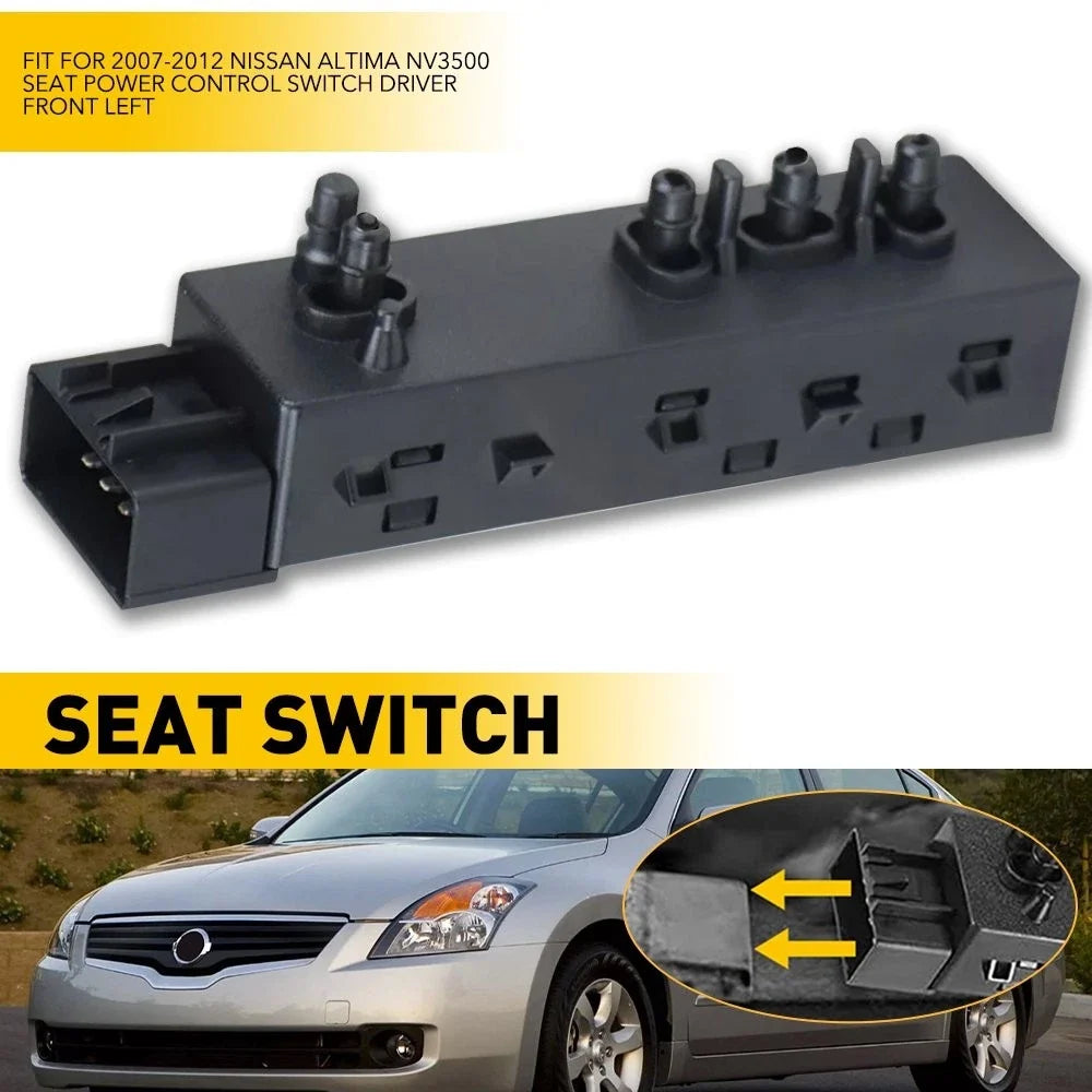 Power Seat Switch for Nissan Altima (2007–2012) 87066-JA03A D63246 Driver Side