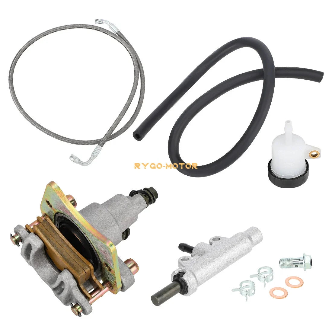 Rear Brake Caliper, Master Cylinder & Hose for Polaris Trail Boss 330 2010-2013