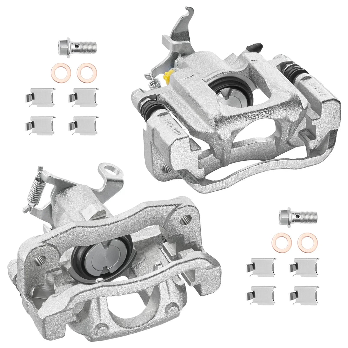 Rear Brake Calipers with Bracket, Set of 2 for 2009-2012 Dodge Journey