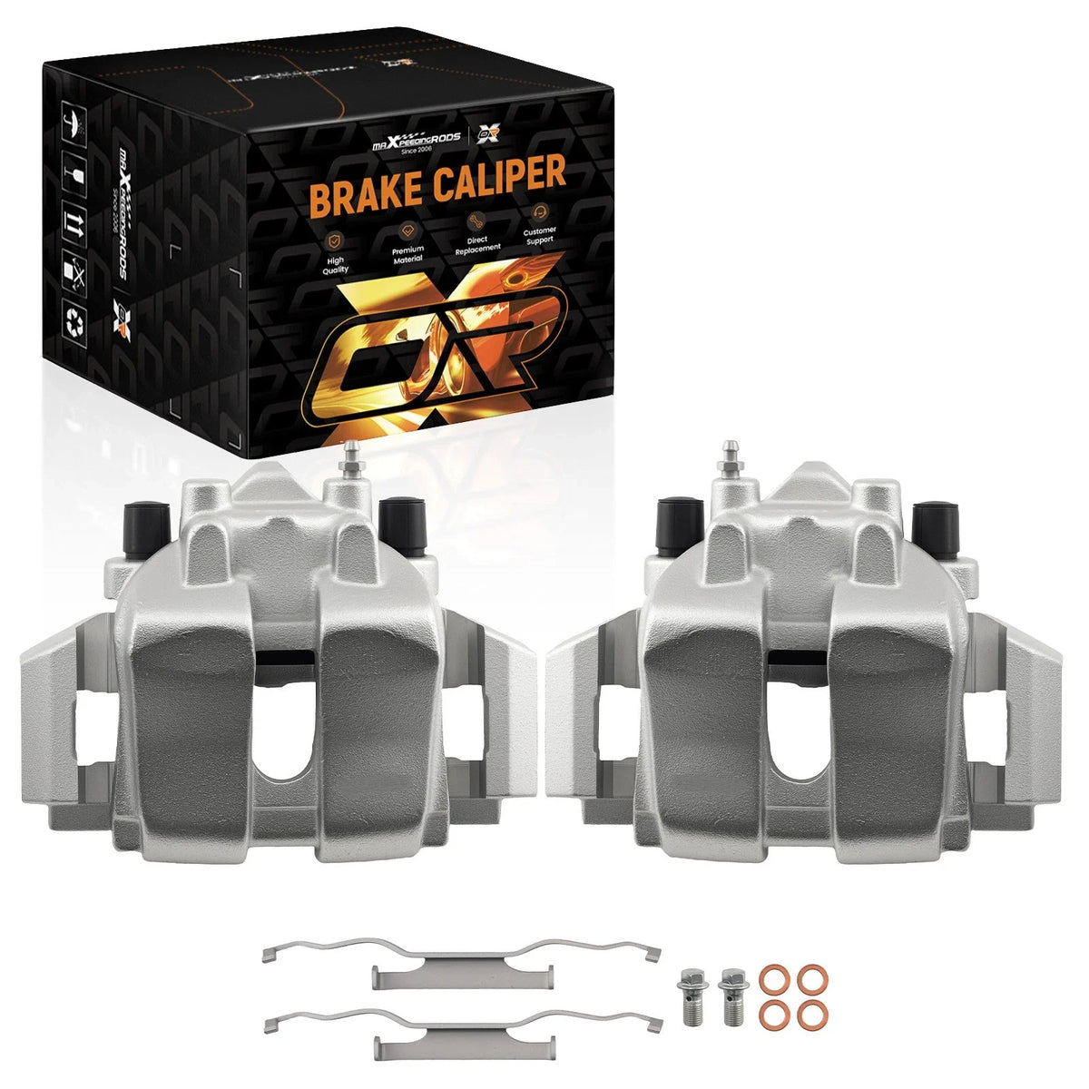 Front Left Right Brake Calipers Pair with Bracket for Mercury Mariner (2007–2009)