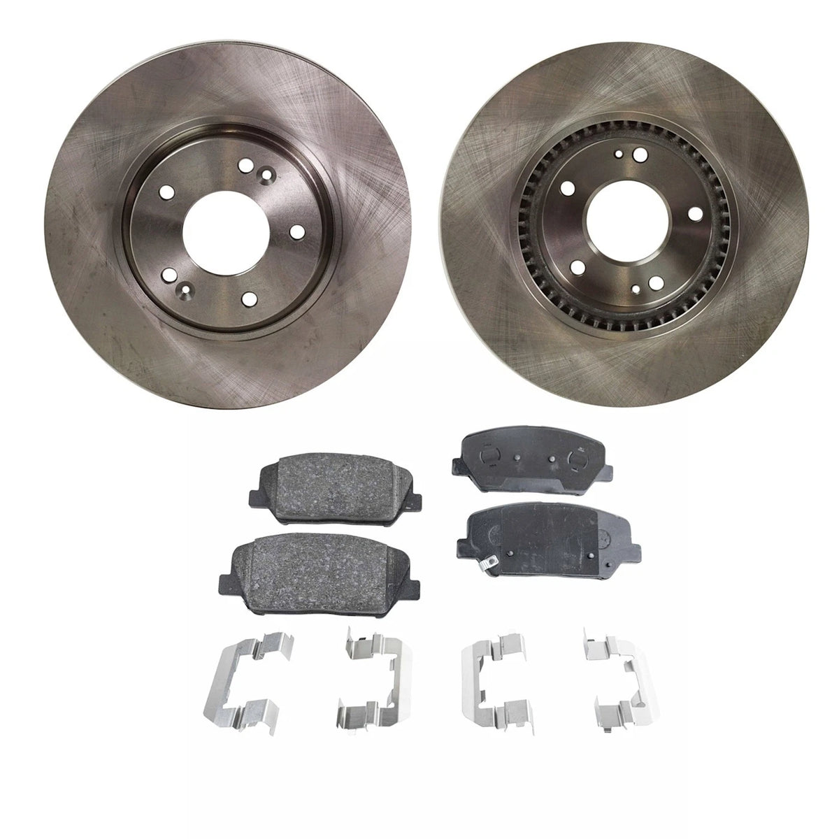 Brake Disc and Pad Kit for Hyundai Veloster (2013–2016), Kia Forte5 (2014–2016)