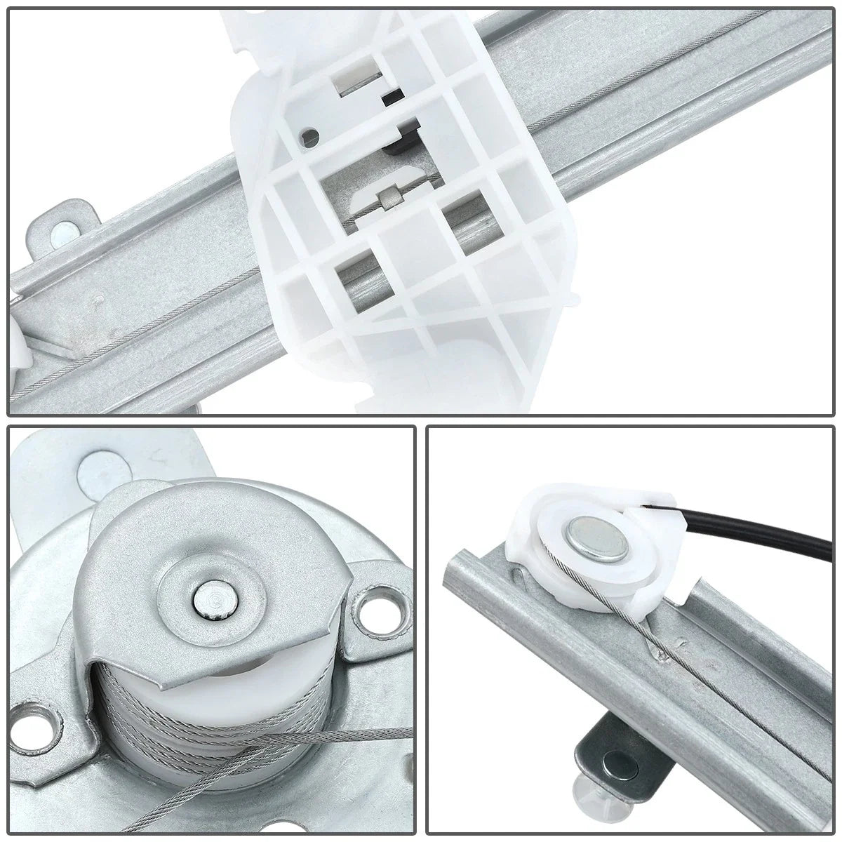Rear Right Manual Window Regulator Assembly for Hyundai Elantra (1996–2000)