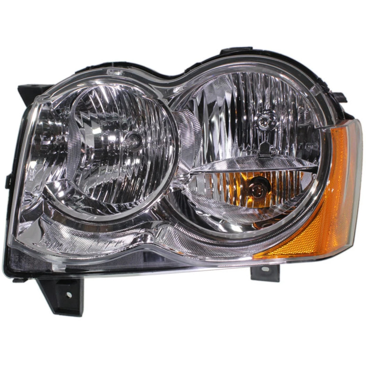 Headlight Set (Left & Right) for Jeep Grand Cherokee (2008–2010) Halogen w/ Bulbs