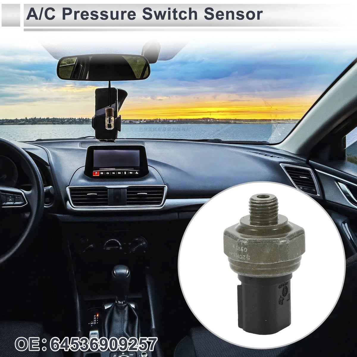 A/C Pressure Switch Sensor for BMW 320i (2013–2018) No. 64536909257