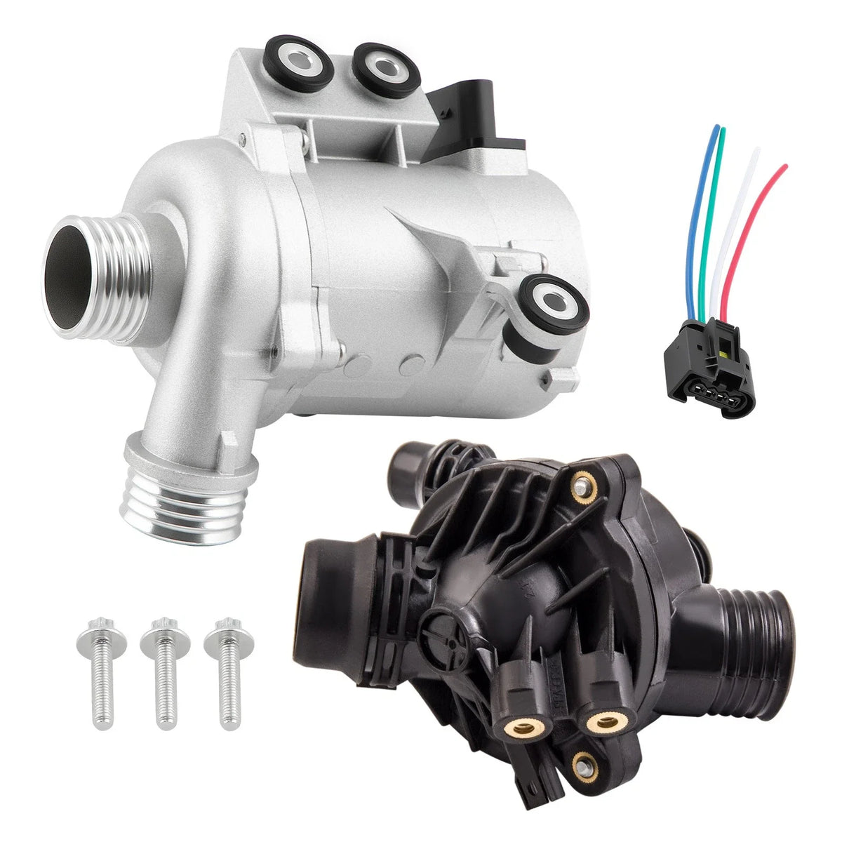 Engine Water Pump Assembly w/ Bolts for BMW X3 X5 328i 128i 528i 2007-2013