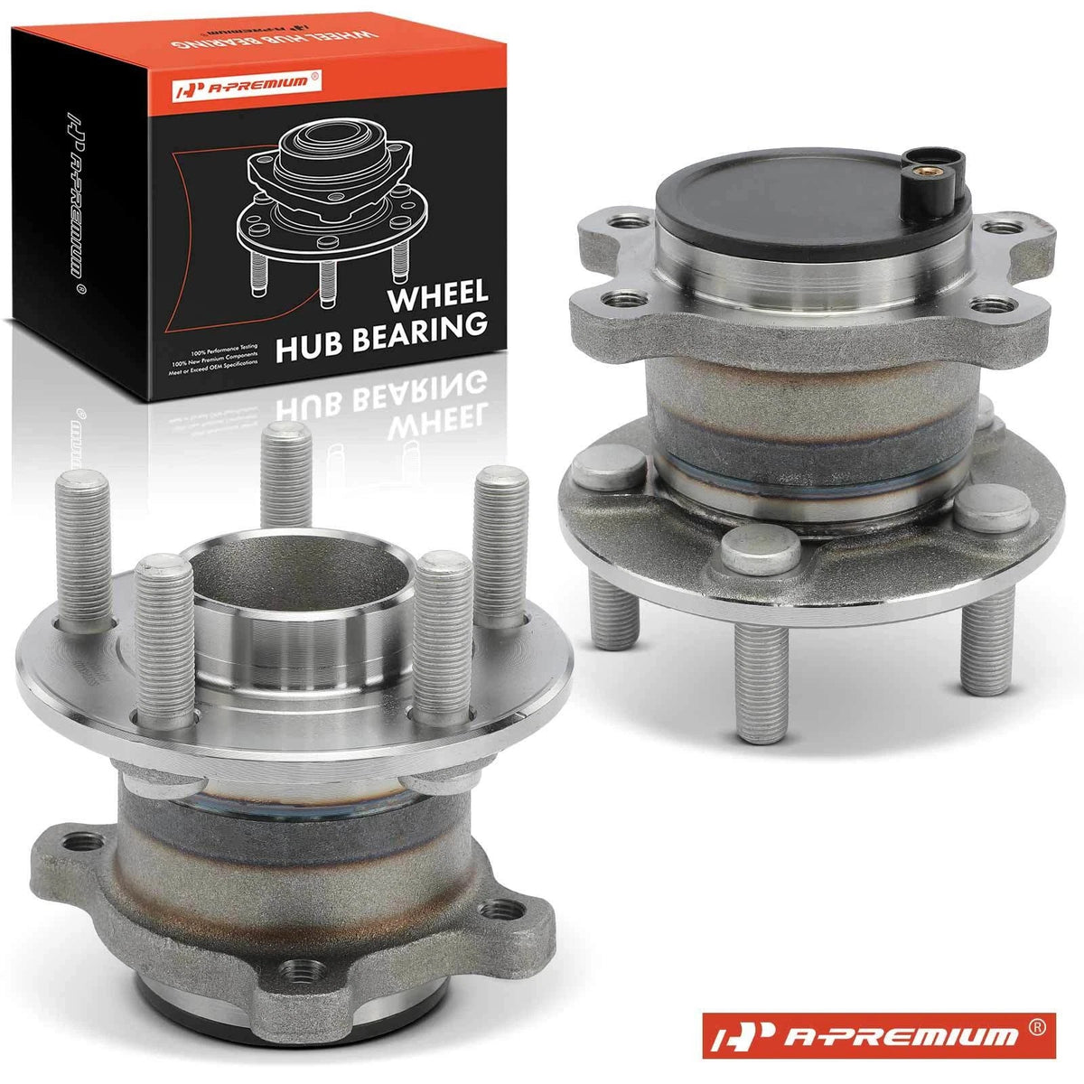 2X Rear Wheel Hub & Bearing Assembly with ABS for Ford Transit Connect (2010–2023)