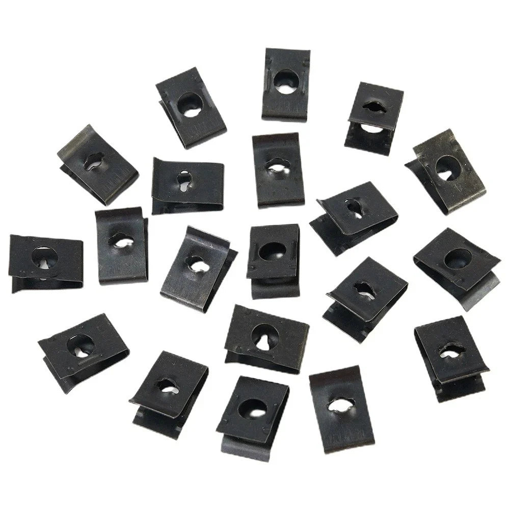 20Pcs U-Type Screw Nut Clips for Fender Bumper (Universal)
