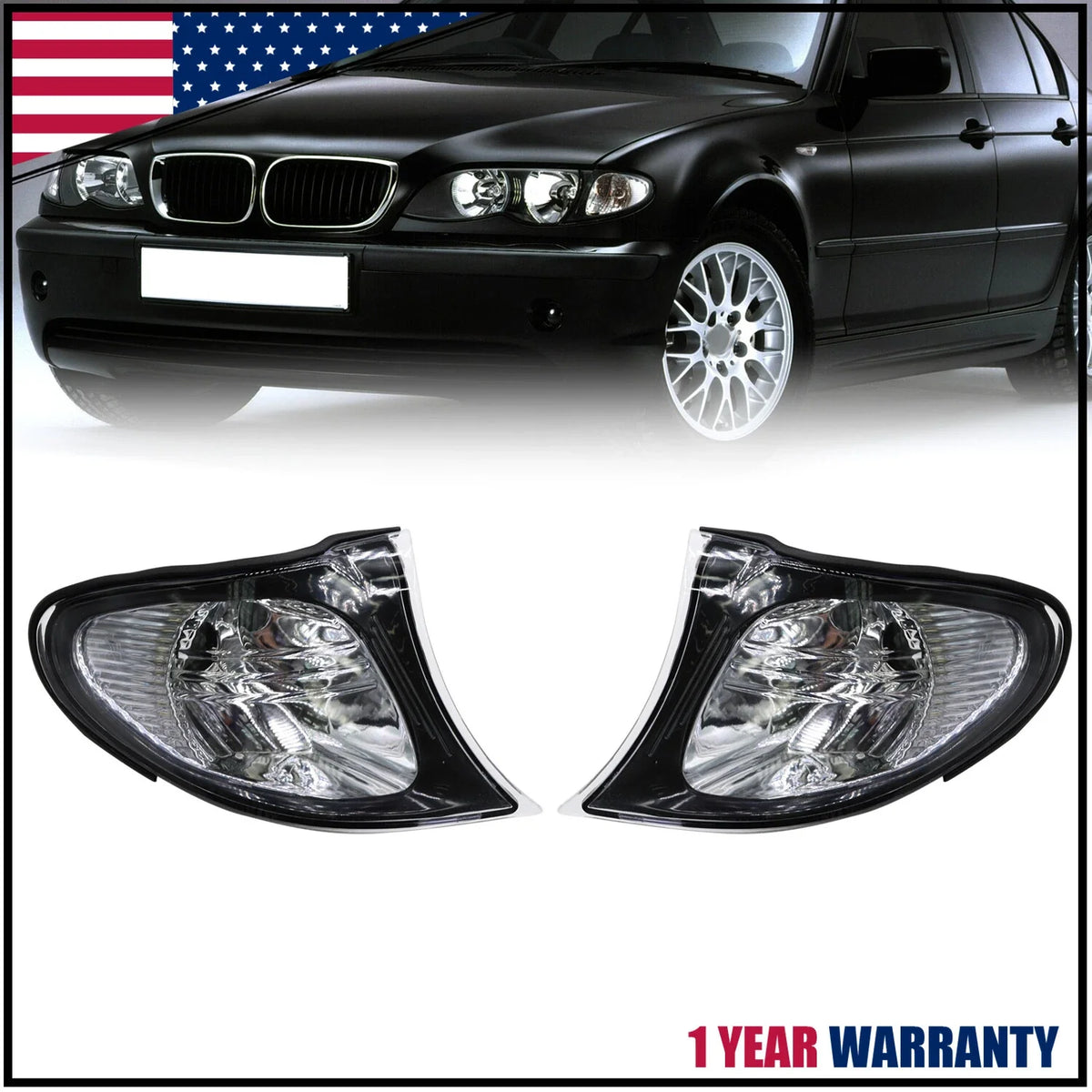 Turn Signal Indicator Lamps Set for BMW 3 E46 (2002–2005)