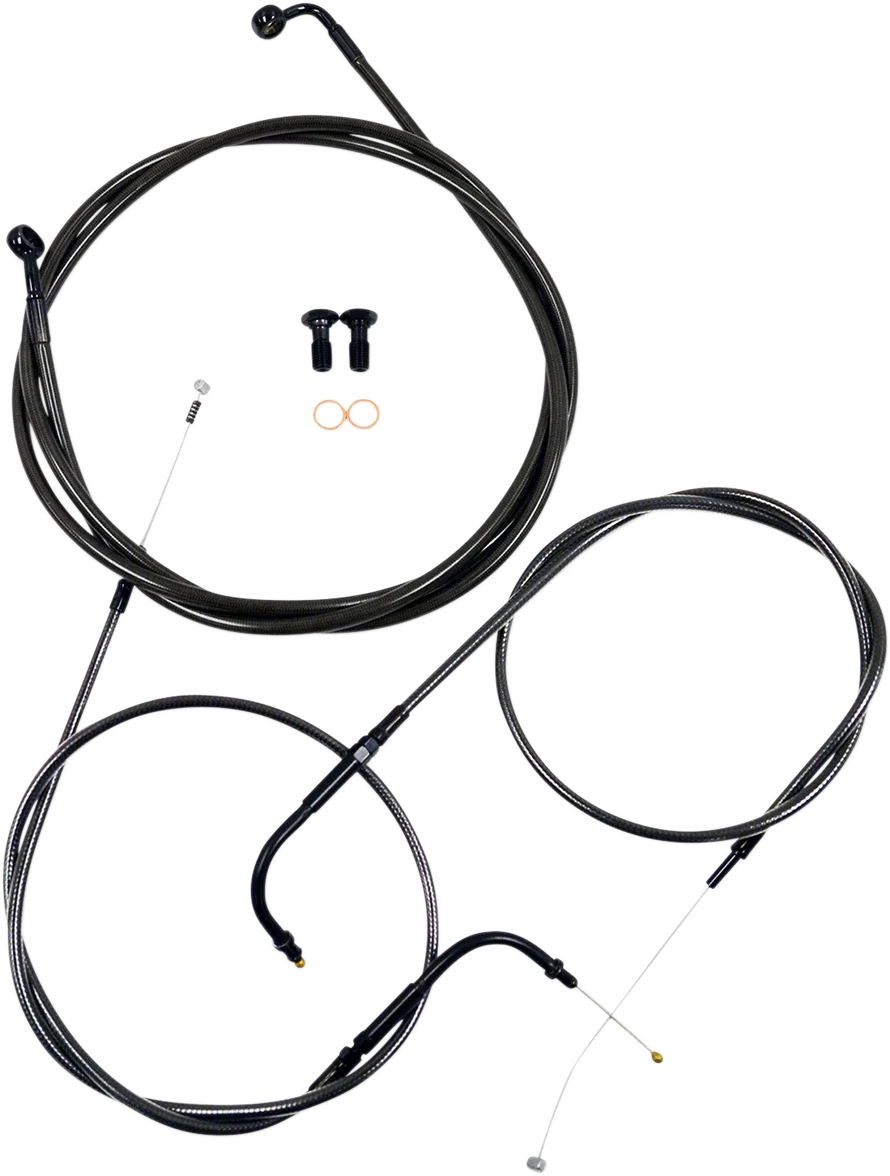 Handlebar Cable/Brake Line Kit for LA Choppers Ape Hanger (18" - 20")