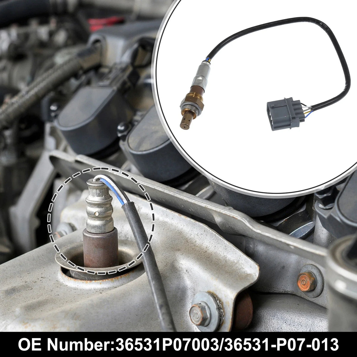 O2 Oxygen Sensor for Honda Civic (1992–1995) No. 36531P07003
