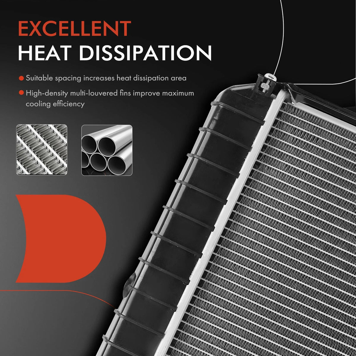 Radiator with Trans Oil Cooler for Jeep Wrangler 1987-1995, 1997-2006