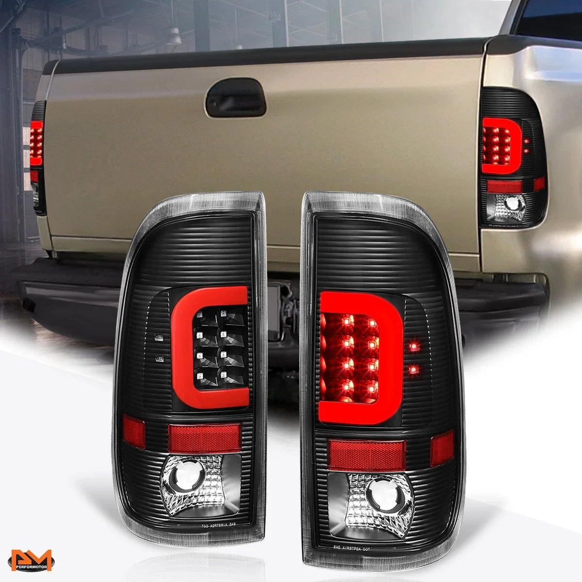 C-Bar 3D LED Tail Light for Ford Super Duty (1997-2007)