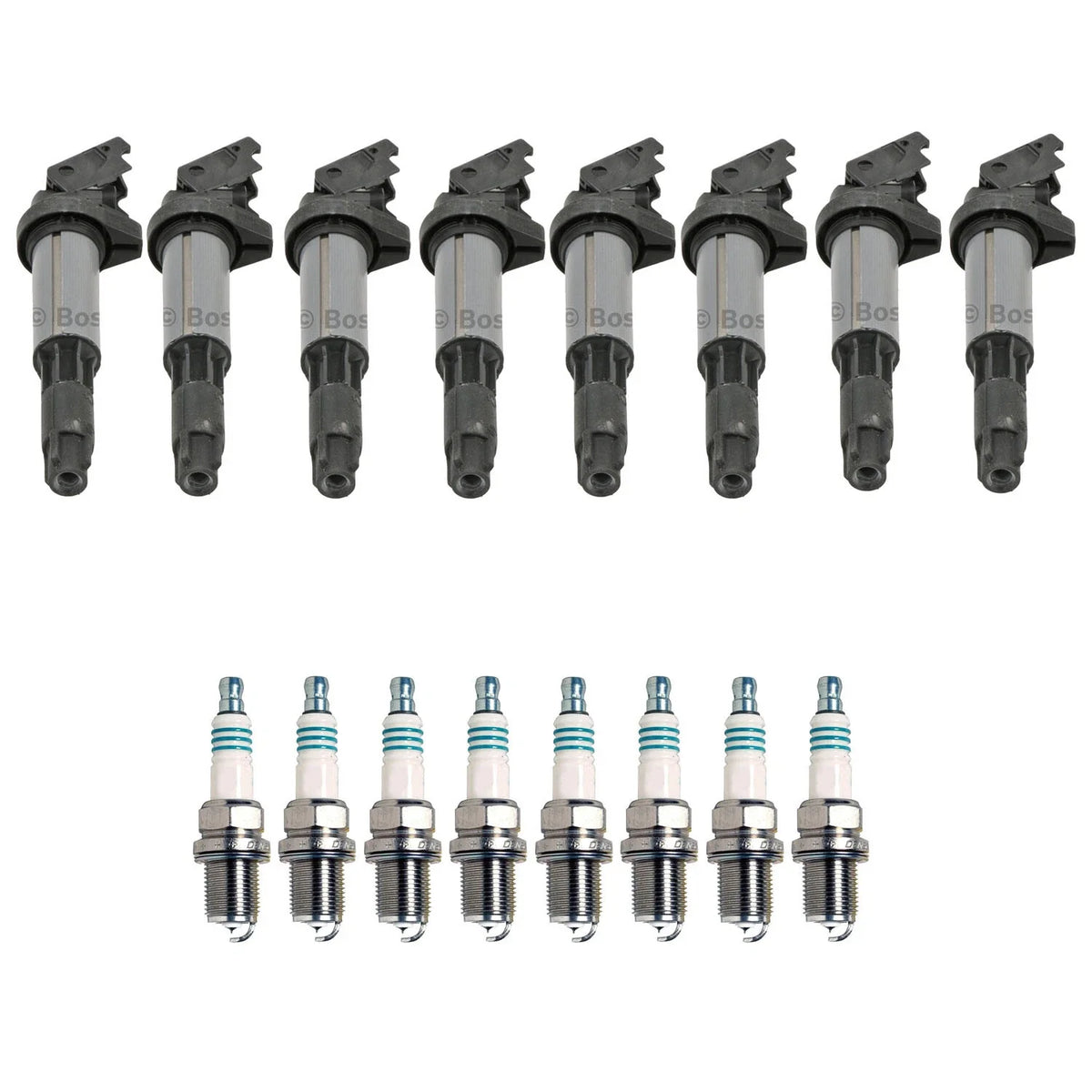 Set of 8 Ignition Coils & Spark Plugs for BMW E60 E63 E65 S5 V8