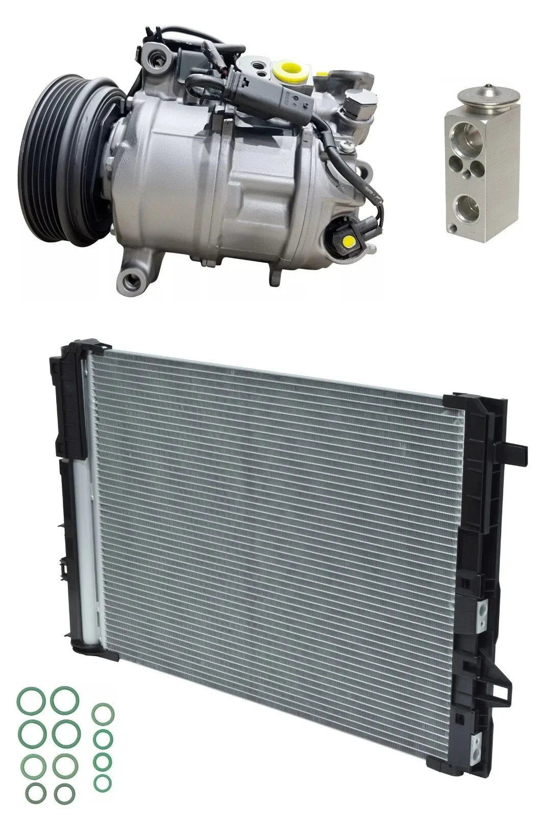 AC Compressor Kit with Condenser for Mercedes GLA250 2.0L (2015–2019)