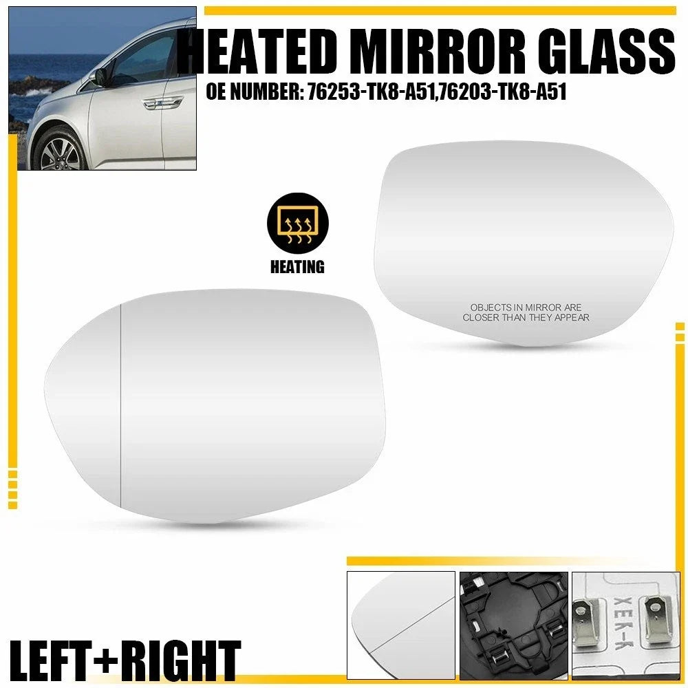 Mirror Glass Set for Honda Odyssey (2014-2017) - Driver & Passenger Side