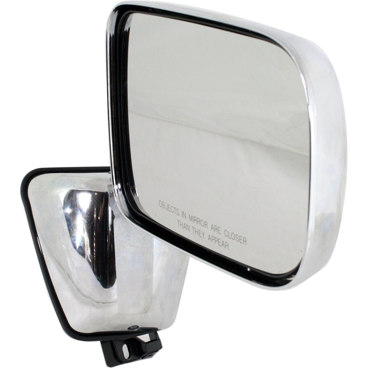Chrome Manual Mirrors Set of 2 for Dodge D250 (1988-1993)