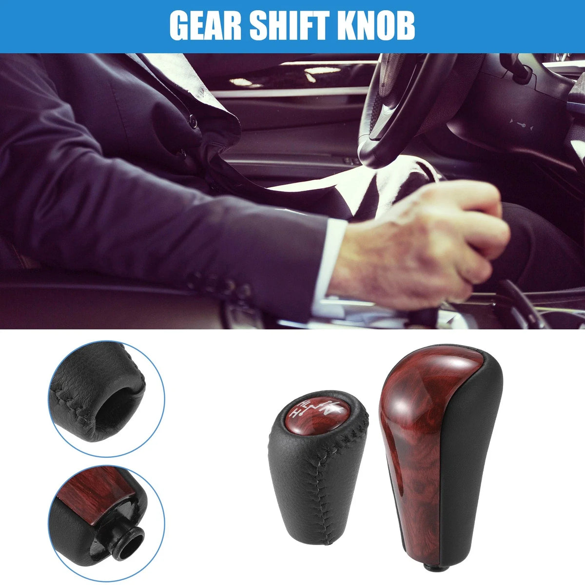Set of 4 Speed Automatic Transmission Shift Knobs for Toyota Prado 120 (2003–2009)