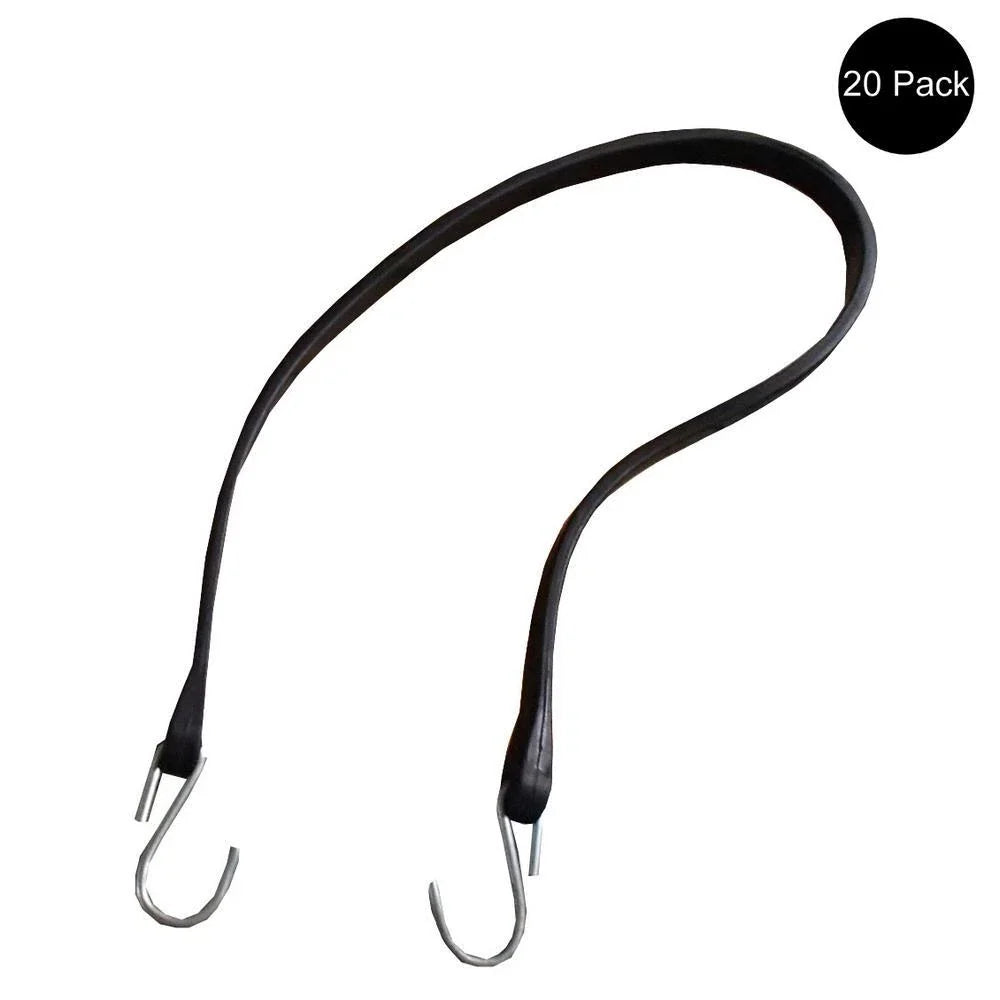 Set of 20 41" Heavy Duty Rubber Tarp Straps for Tarp Tie Downs