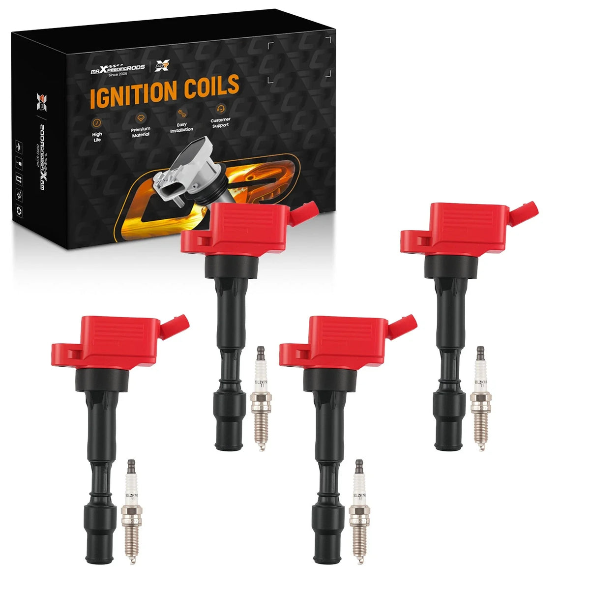 Set of 4 Ignition Coils for Hyundai Elantra 2.0L (2015) UF-816