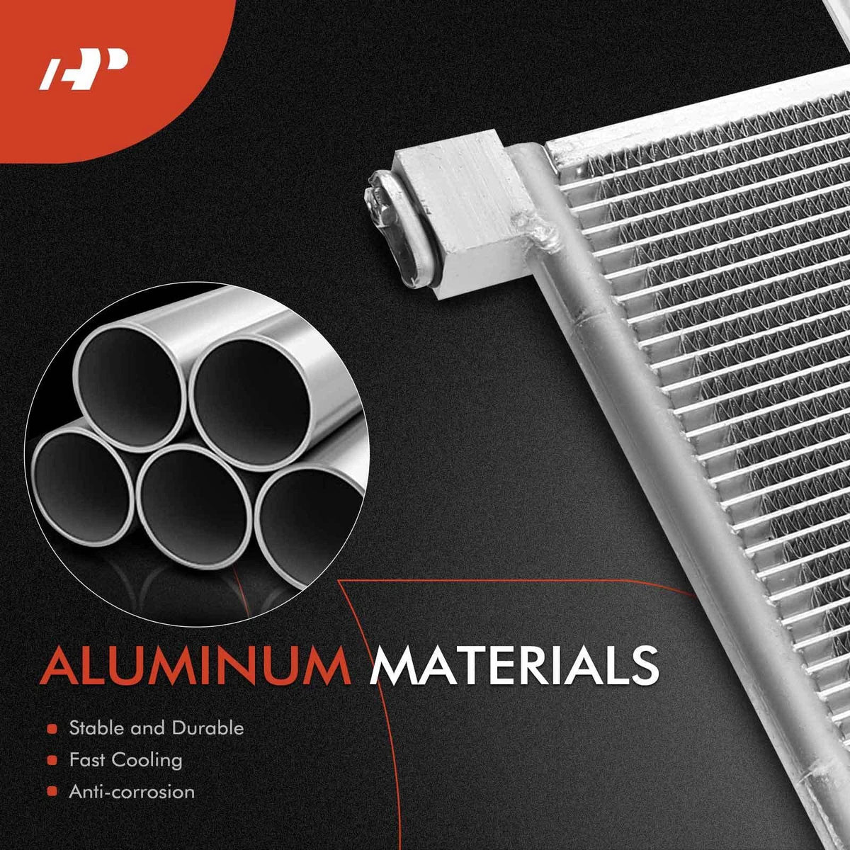 A/C Condenser for Honda Insight 2019 to 2021 with Receiver Drier