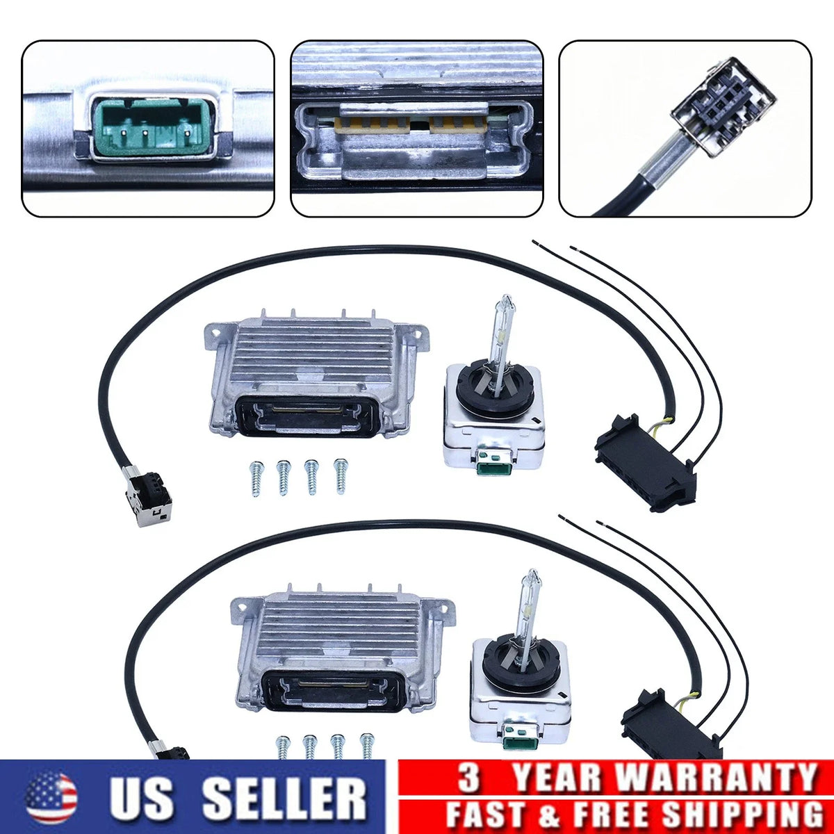 2X Xenon HID Headlight Ballast Control Module for Jaguar F-Type (2014–2018)