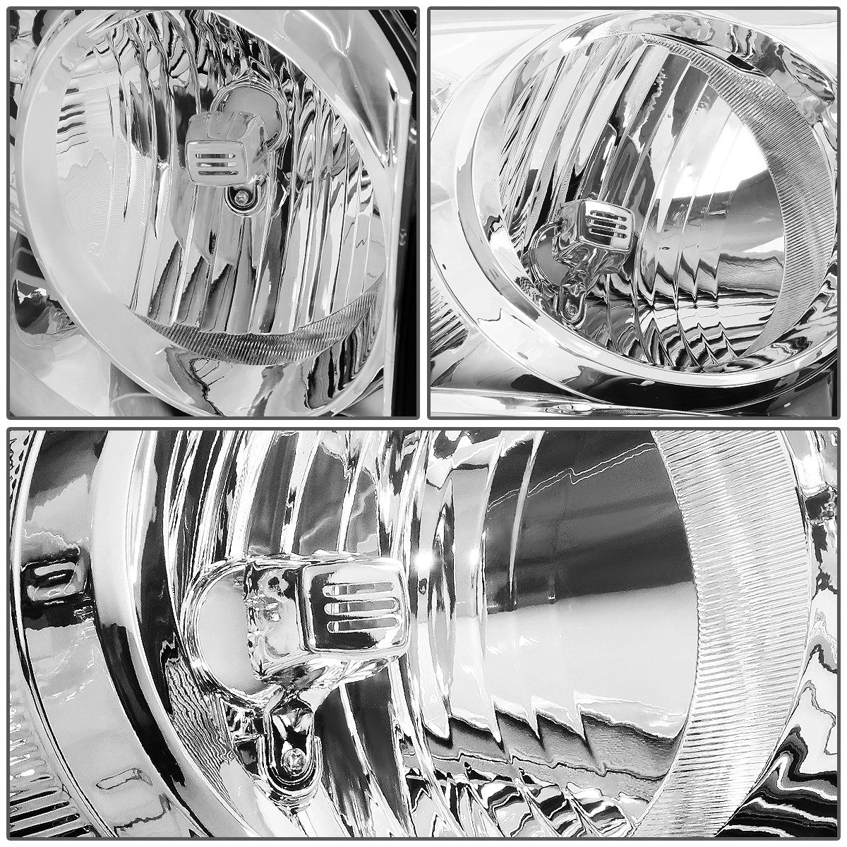 Passenger Side Headlight for Dodge Ram (2007–2010) Chrome