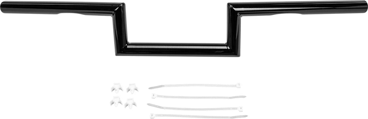 1" Z Bar Dimpled Handlebars for Harley Davidson FLH & Dyna