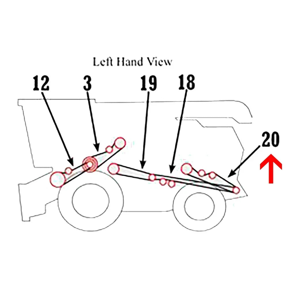 V-Belt for John Deere Combin Straw Spreader 4425 (Z33774)