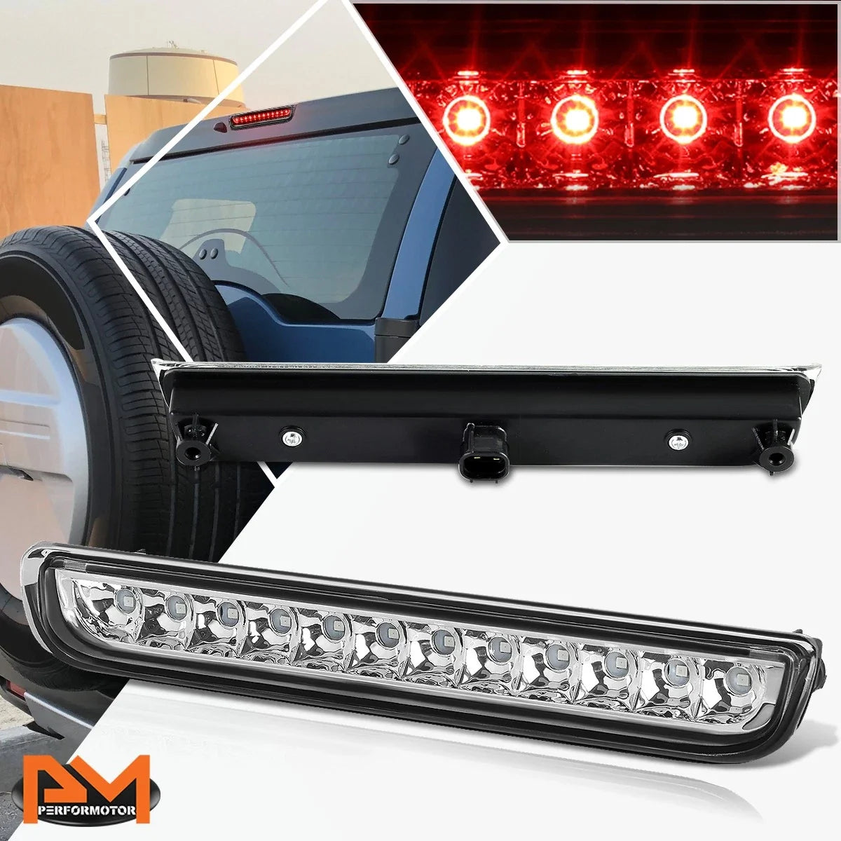 Third Tail Brake Light - Full LED Chrome for FJ Cruiser (2007–2014)