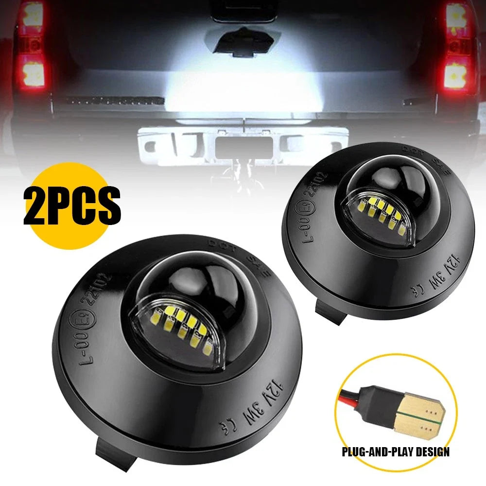 2X LED License Plate Light Lamp Tag Assembly for Ford F150 F250 F350