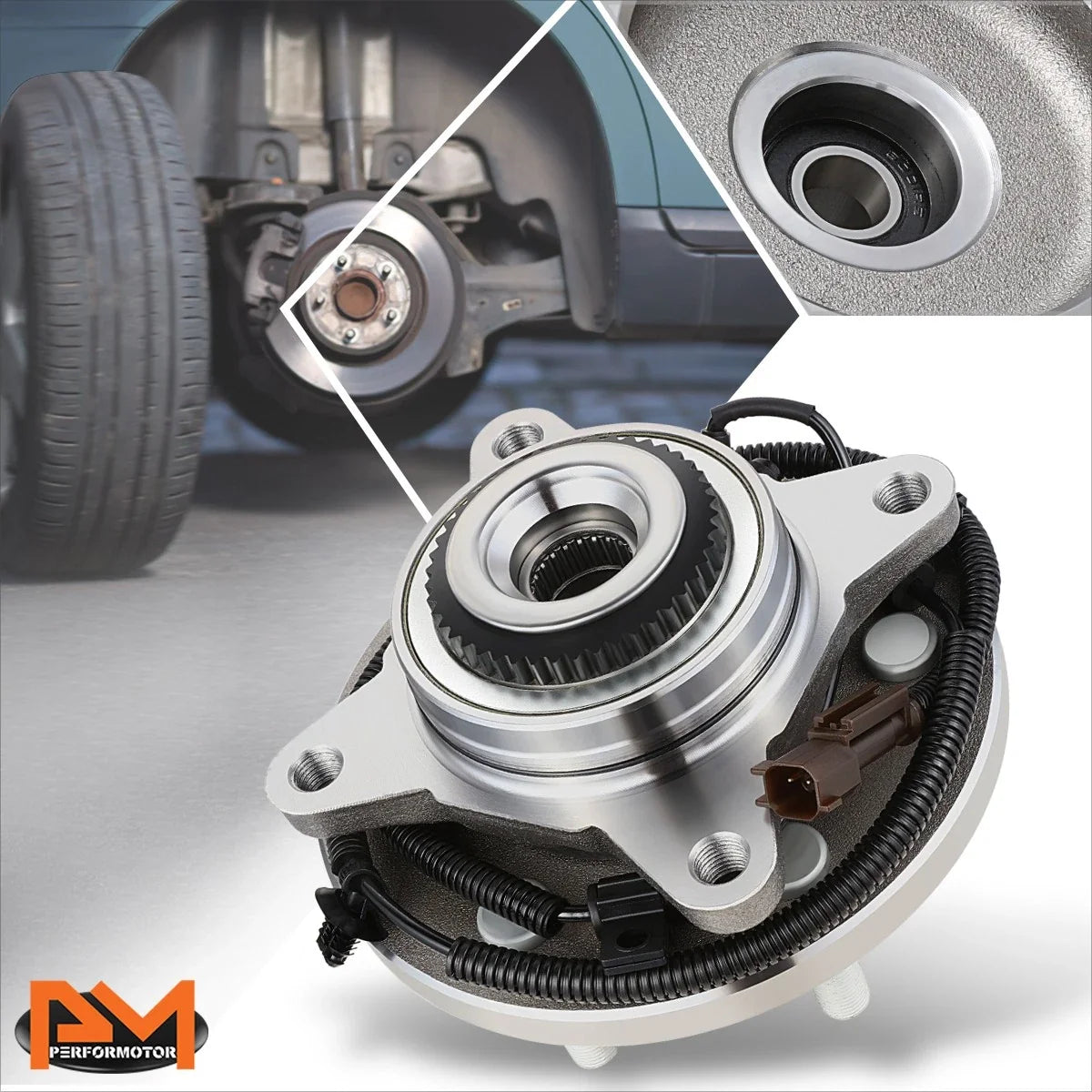 2015-2017 Ford F150 4WD 6-Studs Wheel Hub Bearing Kit w/ ABS