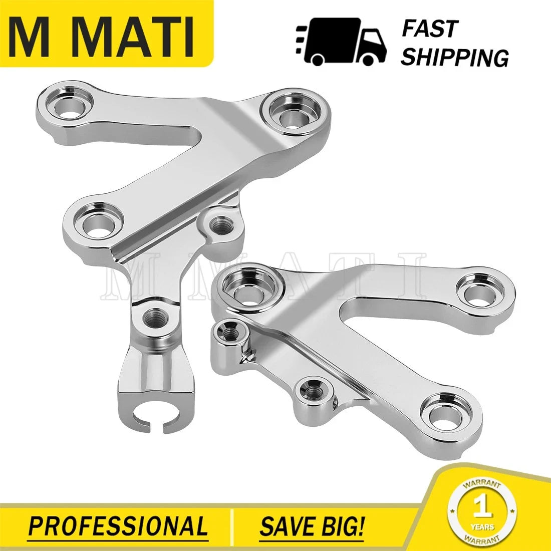 Foot Peg Bracket Set LH & RH for ZX6R ZX9R ZZR600 Kawasaki (1995-2008)