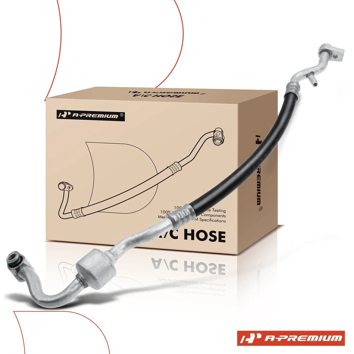 A/C Suction Line Hose for Ford Fiesta (2014–2019) Low Pressure