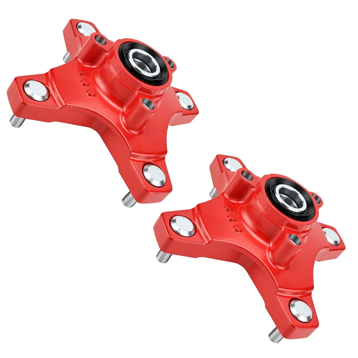 Red Wheel Hubs - Set of 2 for Honda Sportrax 400 TRX400EX 2002-2008