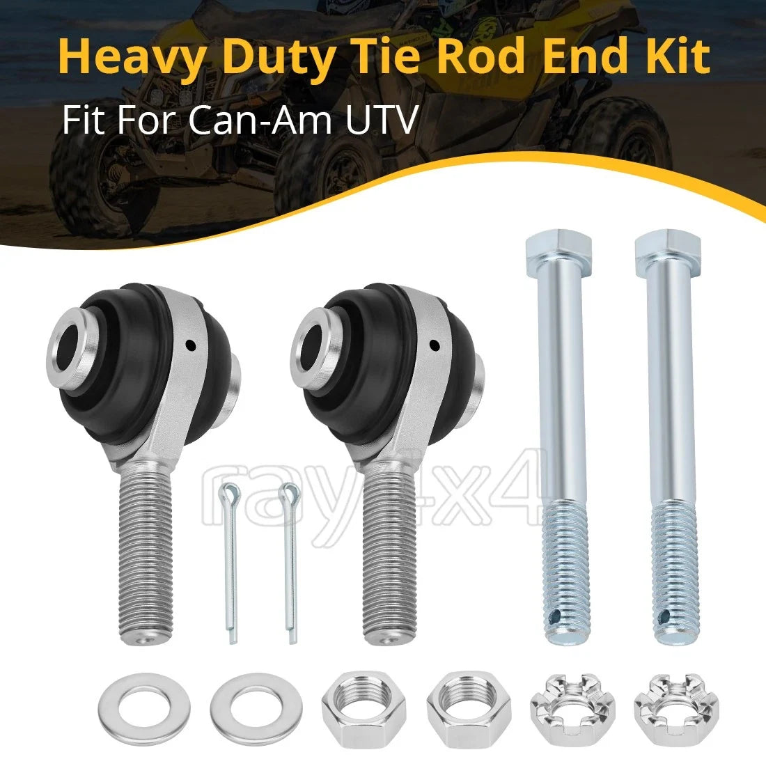 Tie Rod Ends Kit for Maverick X3 R Max 4x4 Turbo (2017-2024)