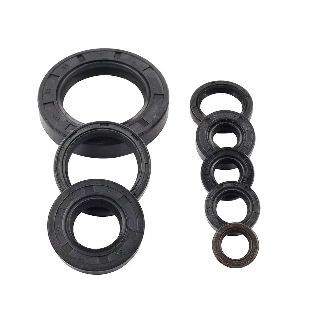 Engine Oil Seal Kit - 8 Seals for CR250R (1992-2001)