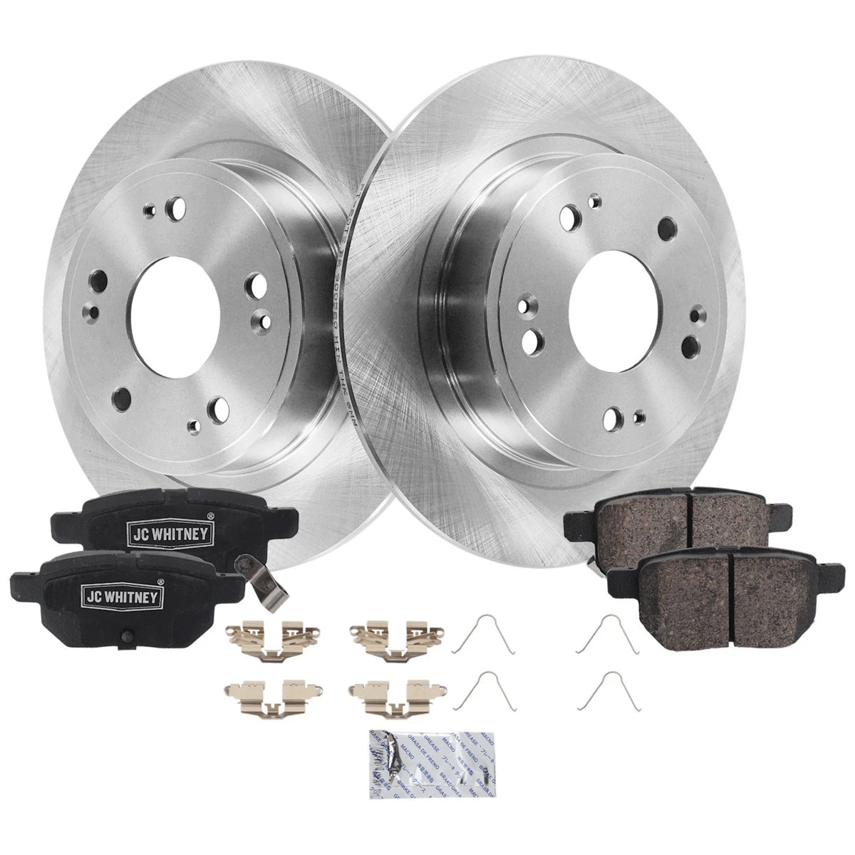 Rear Brake Disc Rotors and Pads Kit for Honda Accord (2008–2017)