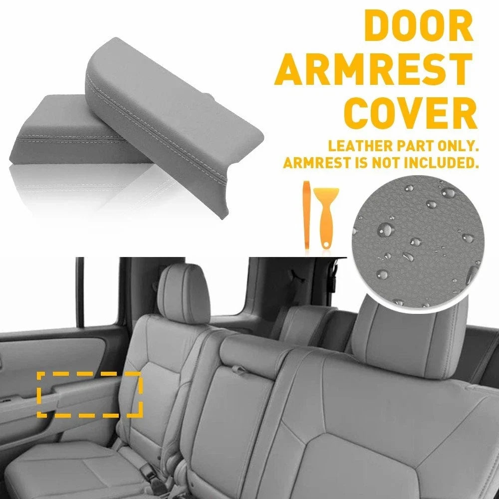 Microfiber Leather Armrest Cover for Honda Pilot (2009–2015)