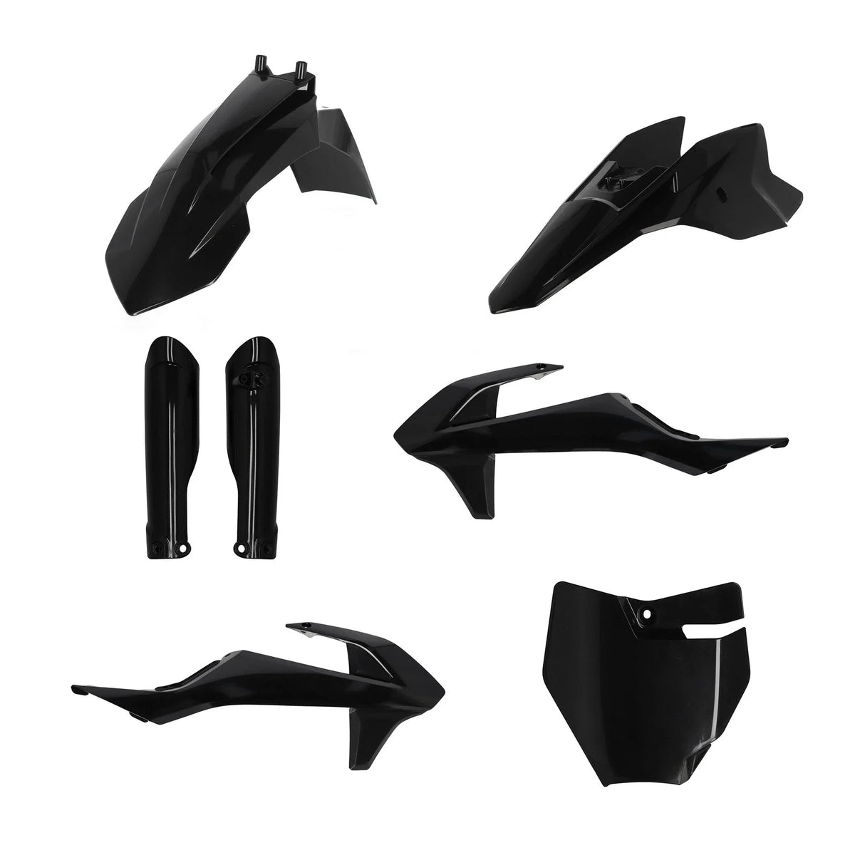 Full Plastic Kit for Acerbis (Black)