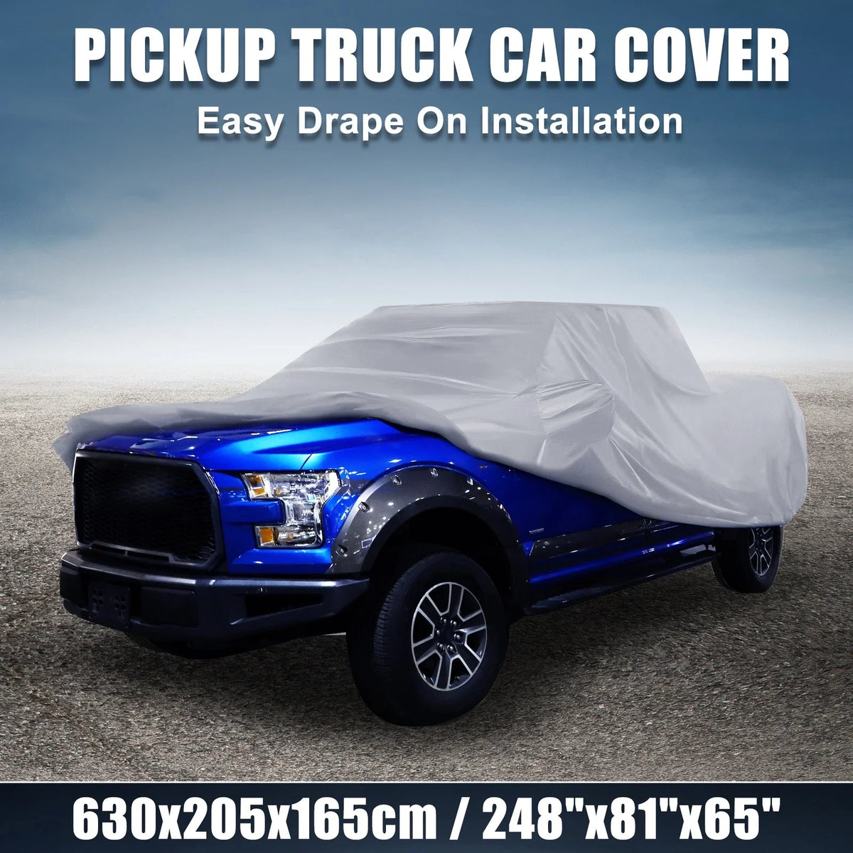 Pickup Truck Cover for Ford F150 Crew Cab (2004–2021) Sun Rain Protection