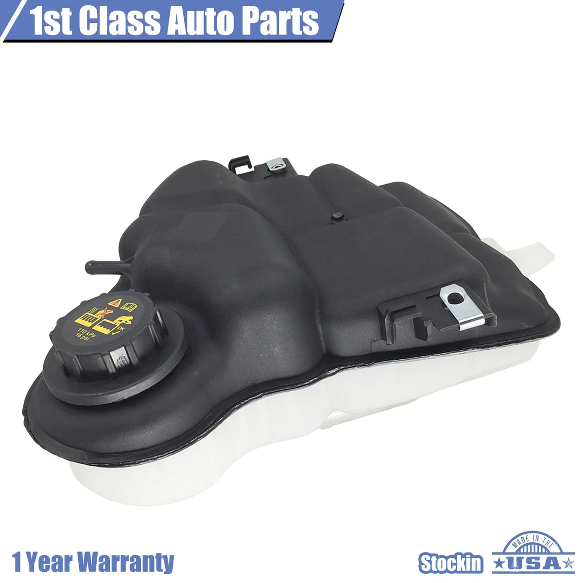 Radiator Coolant Overflow Bottle Tank Reservoir w/ Cap for Ford (2003–2007) 603-217