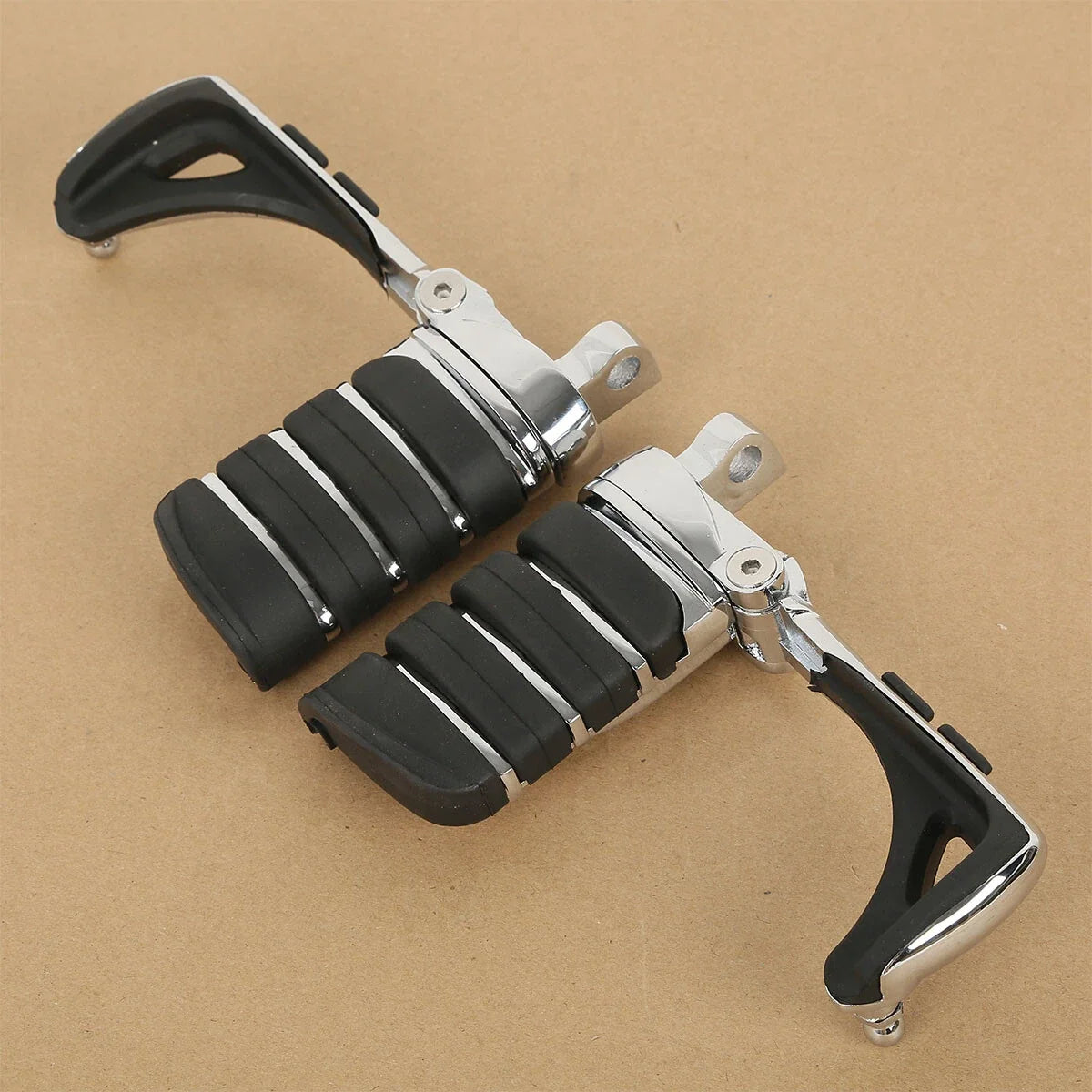 Chrome Male Mount Foot Pegs for Harley Touring Models (2014–2023)
