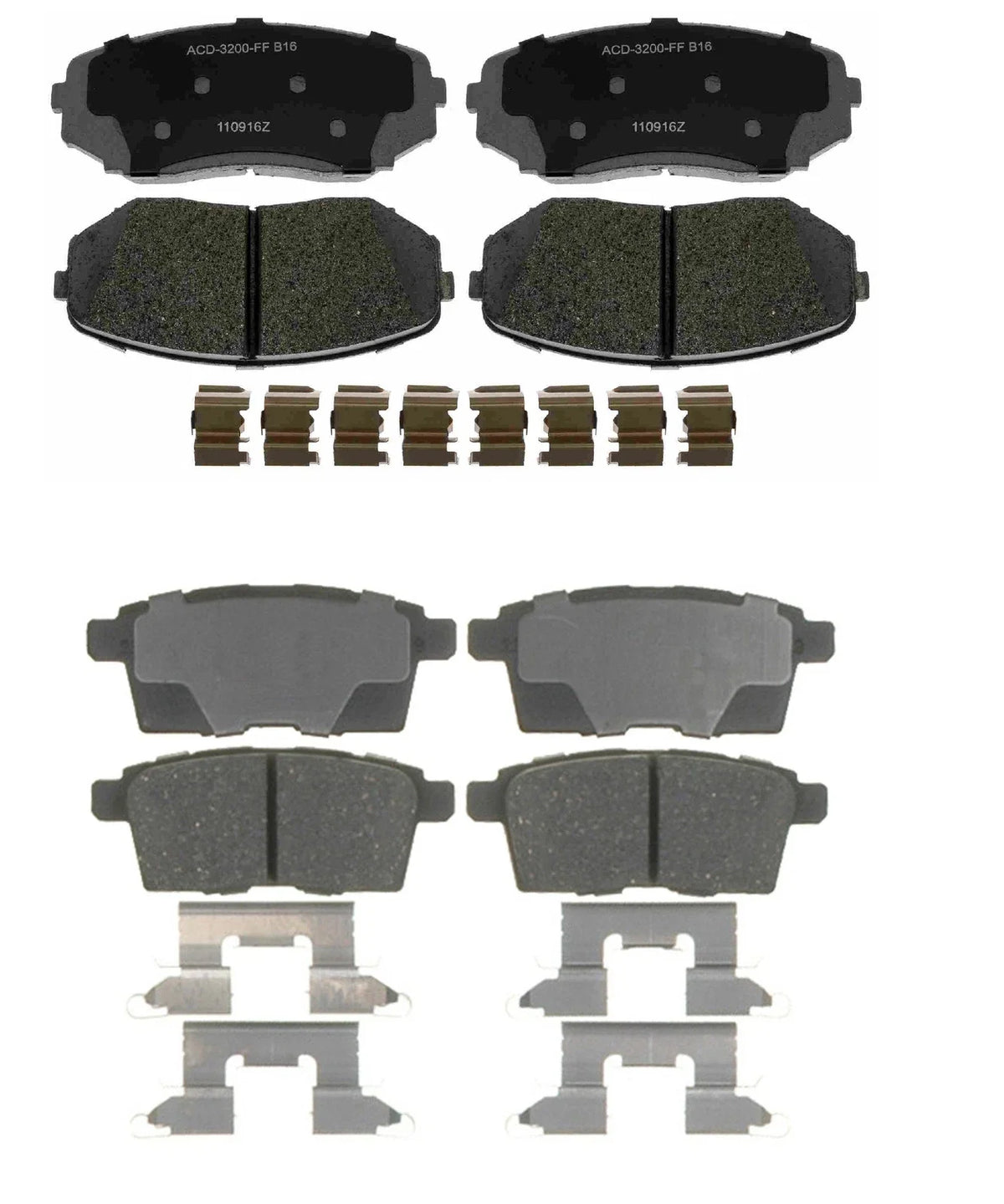 Ceramic Brake Pad Set for Ford Edge, Lincoln MKX, Mazda CX-9 (2007–2020)