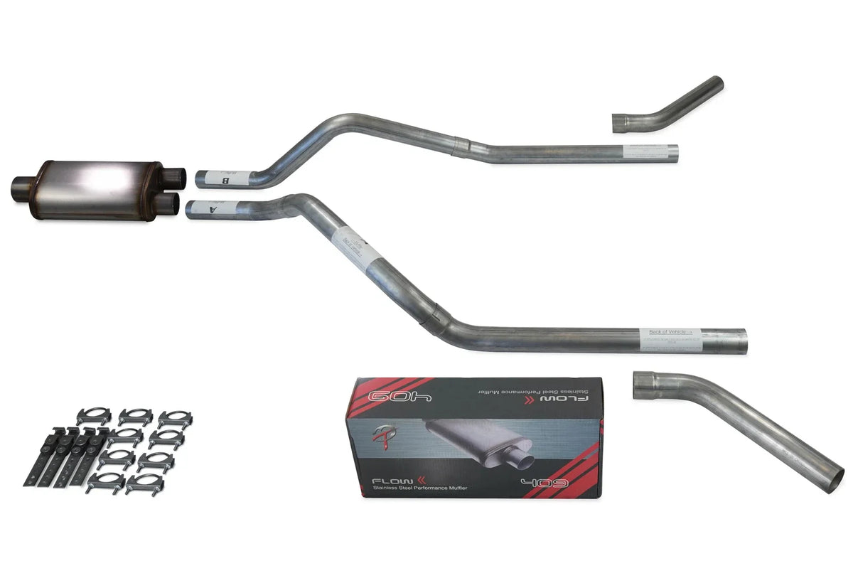 Dual Exhaust Kit for Chevy Blazer (2000–2004) - 2.5" Stainless Muffler